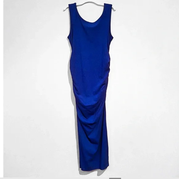 Black Side Ruched Sleeveless Maxi NWOT Sz M - Picture 9 of 10